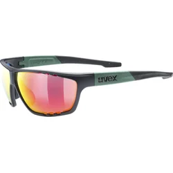 Uvex Sportstyle 706, black moss mat/mirror red