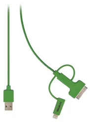 Valueline Synchronizační a nabíjecí kabel, zástrčka USB 2.0 A – zástrčka Micro B s přiloženým adaptérem Lightning a 30pinovým doko