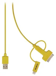 Valueline Synchronizační a nabíjecí kabel, zástrčka USB 2.0 A – zástrčka Micro B s přiloženým adaptérem Lightning a 30pinovým doko
