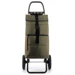 Veľká nákupná taška na kolieskach Rolser BIG Polar 2Logic RSG, khaki - zelená