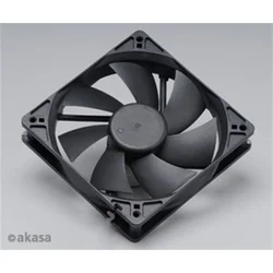 Ventilátor AKASA 120m, čierny, OEM