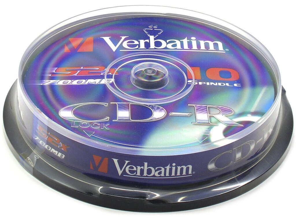 Verbatim CD-R 52x, 700MB, 10 ks (vreteno)
