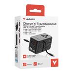 Verbatim Charge 'n' Travel černý (70 W)