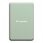 Verbatim magnetická bezdrátová powerbanka Charge 'n' Go Essentials, 10000mAh, zelená