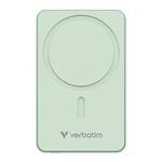 Verbatim magnetická bezdrátová powerbanka Charge 'n' Go Essentials, 10000mAh, zelená