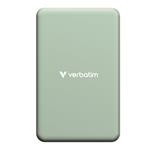 Verbatim magnetická bezdrátová powerbanka Charge 'n' Go Essentials, 5000mAh, zelená