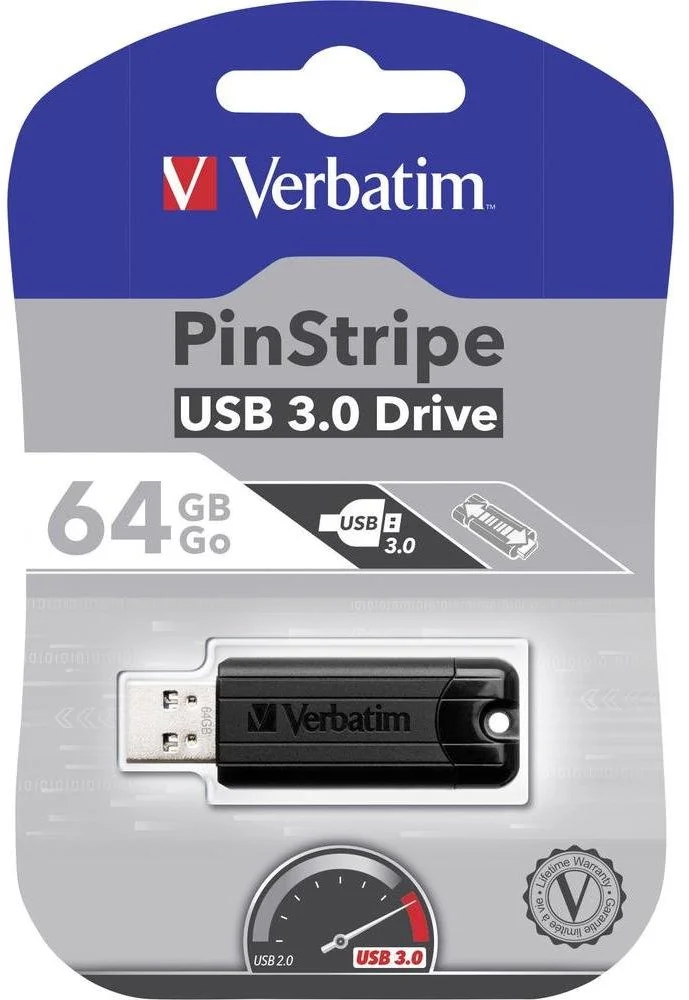 Verbatim PinStripe, 64 GB