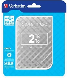 Verbatim Store 'n' Go 2TB Ext. 2,5" USB3.0 Silver GEN II