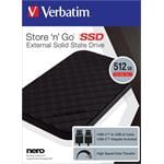 Verbatim Store 'n' Go, 512 GB, čierna