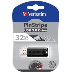 VERBATIM Store 'n' Go PinStripe 32GB USB 3.0 černá