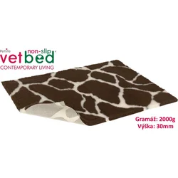 Vetbed anti-slip/Drybed žirafa 150 x 100 cm, vlas 30 mm