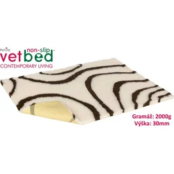 Vetbed protiskluz/Drybed béžovohnědá 100 x 75 cm, vlas 30 mm