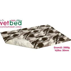 Vetbed protiskluz/Drybed camo-poušť 150 x 100 cm, vlas 30 mm