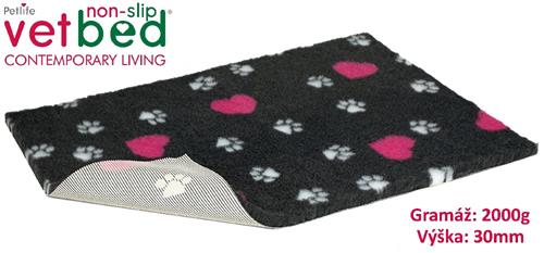 De-Tail Vetbed per strekkende meter 150 cm breed bruin met voetprint