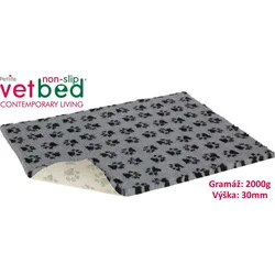 Vetbed protiskluz/Drybed šedá Packy 150 x 100 cm, vlas 30 mm