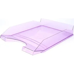 VICTORIA Odkladač, transparentní, fialový, plastový