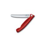 Victorinox Skládací svačinový nůž Swiss Classic, červený, vlnkované ostří