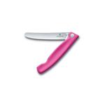 Victorinox Skládací svačinový nůž Swiss Classic, růžový, vlnkované ostří