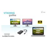 Video adaptér i-tec USB-C Dual 4K/60Hz (single 8K/30Hz) DP