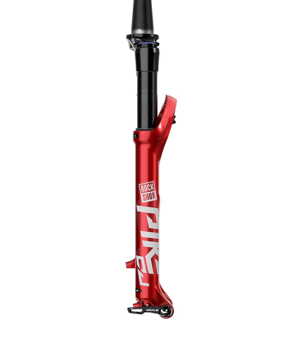 Vidlice RockShox Pike DJ - 26" 15x100 Solo Air 100 Electric Red, zav.z nohy vidlice, Alum A4
