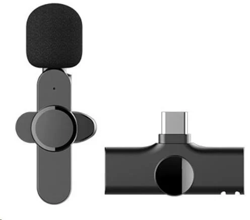 Viking bezdrátový mikrofon s klipem M360, konektor USB-C