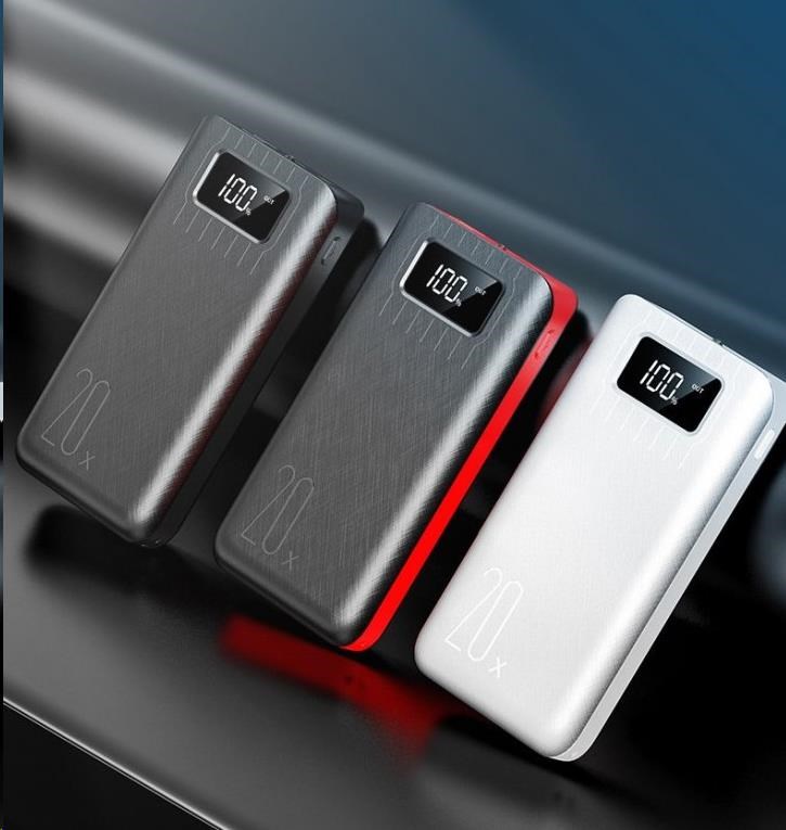 Viking power banka go20, 20000 mAh, černo-červená
