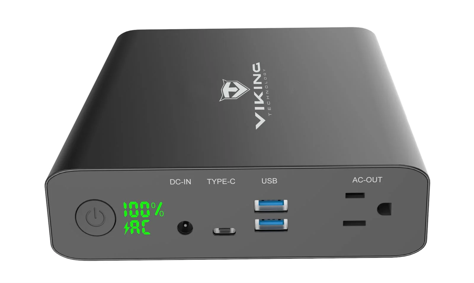 Viking power banka NF130W s výstupem 220 V, 64000 mAh, černá