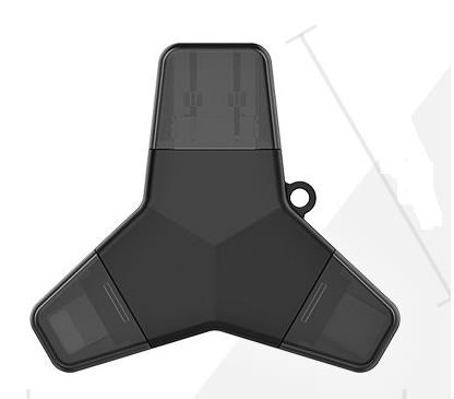 Viking USB Flash disk 3.0 4 v 1 s konektorom Lightning/Micro USB/USB/USB-C, 64 GB, čierny