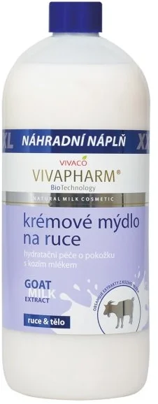 Vivapharm Tekuté mydlo s kozím mliekom 1000ml - náhradná náplň