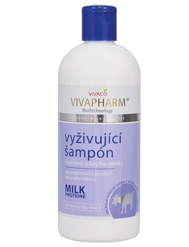 Vivapharm Vyživující šampon na vlasy s extrakty z kozího mléka 400ml