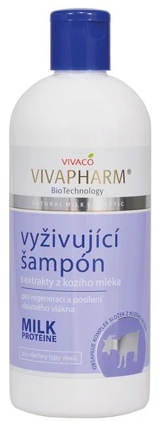Vivapharm Vyživující šampon na vlasy s extrakty z kozího mléka 400ml