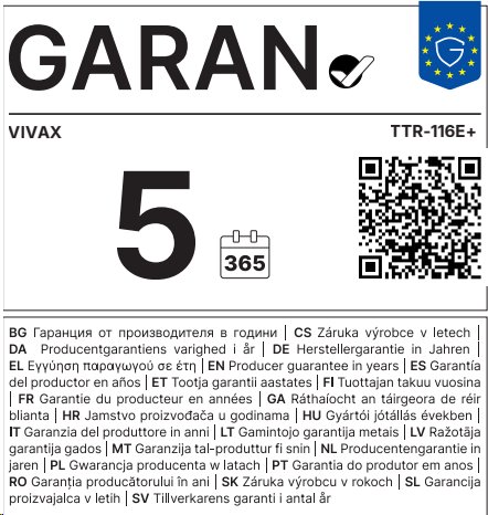 VIVAX TTR-116E+