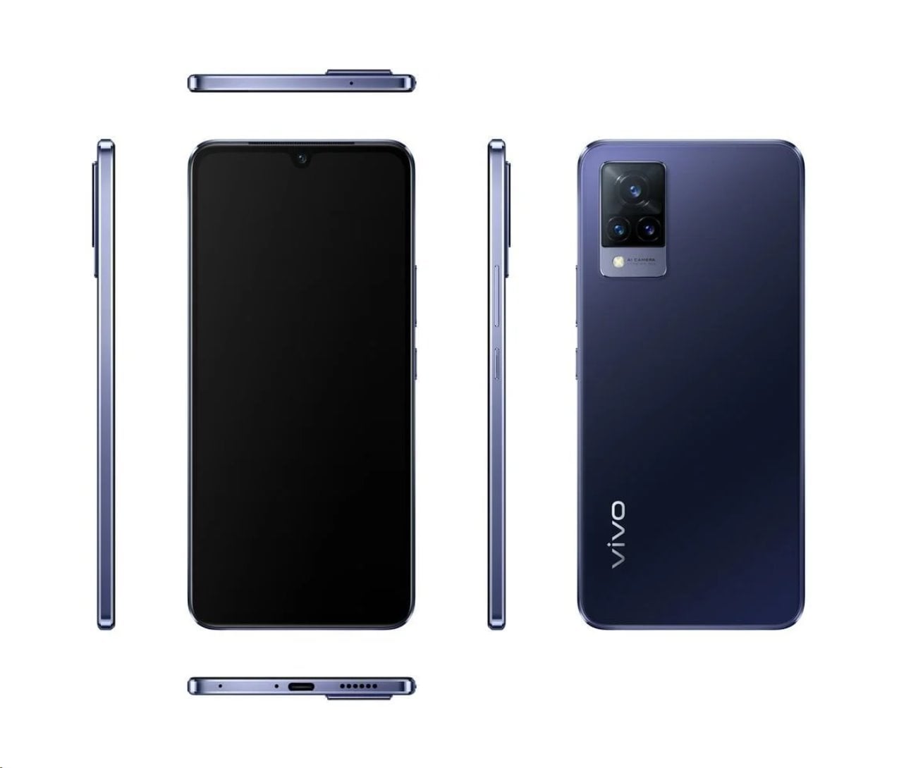 Vivo V21 5G 8+128GB modrý