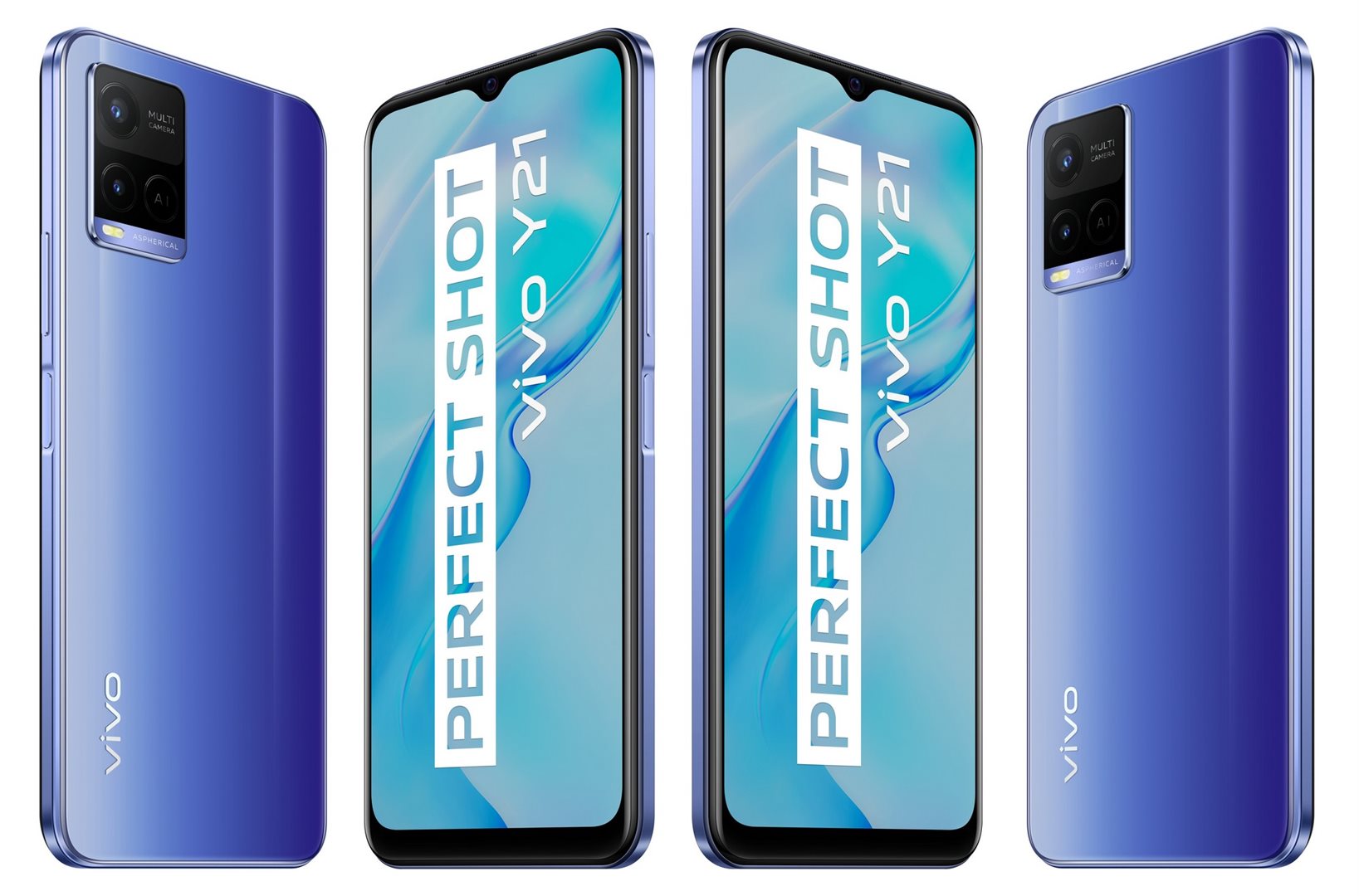 Vivo Y21 modrý