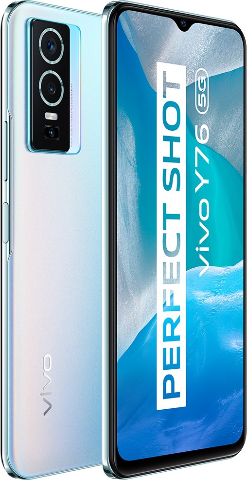 Vivo Y76 5G biela a modrá
