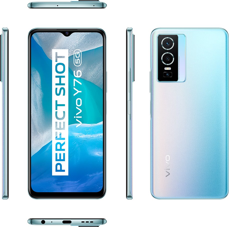 Vivo Y76 5G bílo-modrý