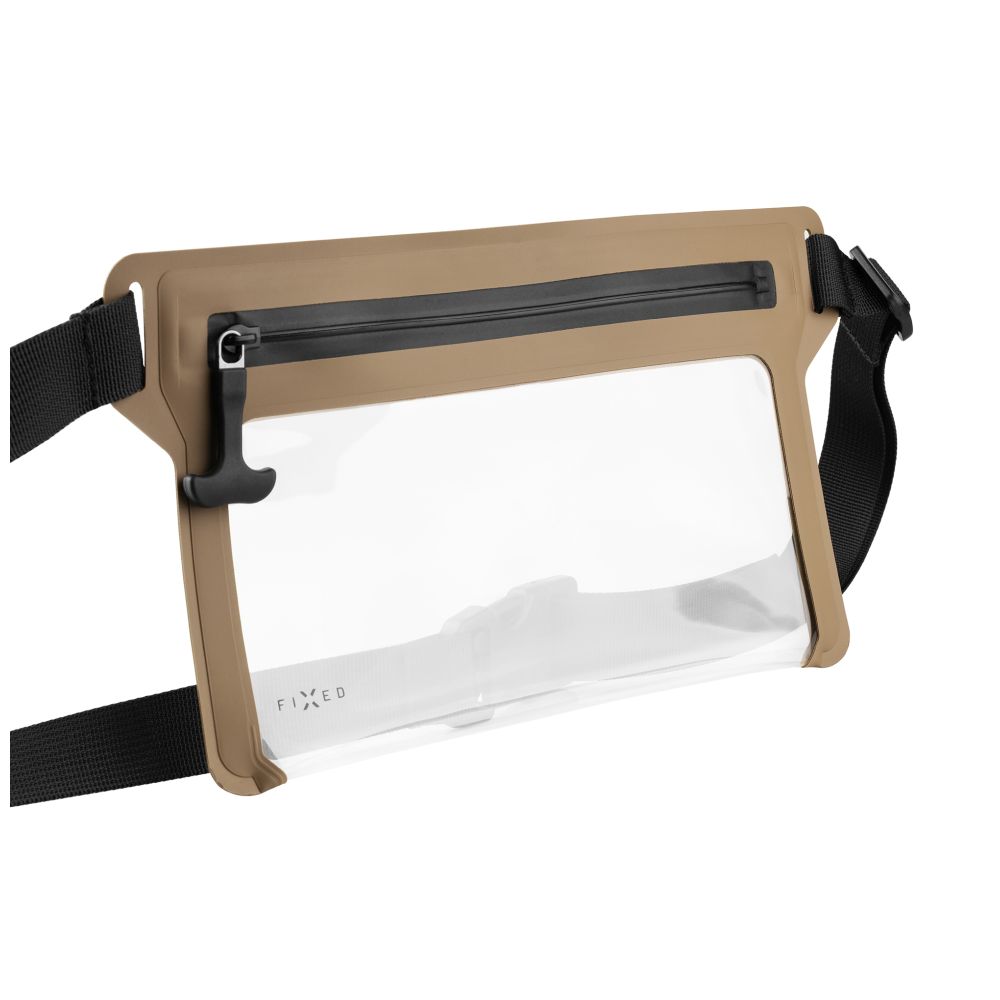 Voděodolné pouzdro FIXED Dry Belt okolo pasu z hypalonu s certifikací IPX8, khaki