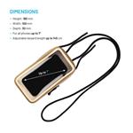Vodotesné puzdro na mobilný telefón FIXED Dry Case hypalon s certifikáciou IPX8, khaki