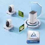 Vonkajšia kamera Baseus Security N1 Plus 2K, sada 4+1, biela