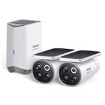 Vonkajšia kamera Baseus Security S1 Pro 3K (sada 2ks+centrálna stanica) biela