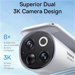 Vonkajšia kamera Baseus Security S1 Pro 3K (sada 2ks+centrálna stanica) biela