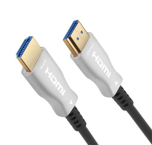 Vysokorýchlostné optické vlákno s éterom. 4K@60Hz kábel 10 m, M/M, pozlátené konektory