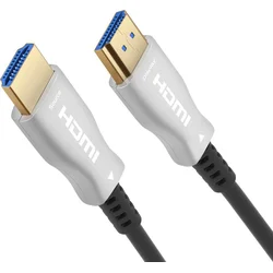 Vysokorýchlostné optické vlákno s éterom. 4K@60Hz kábel 10 m, M/M, pozlátené konektory