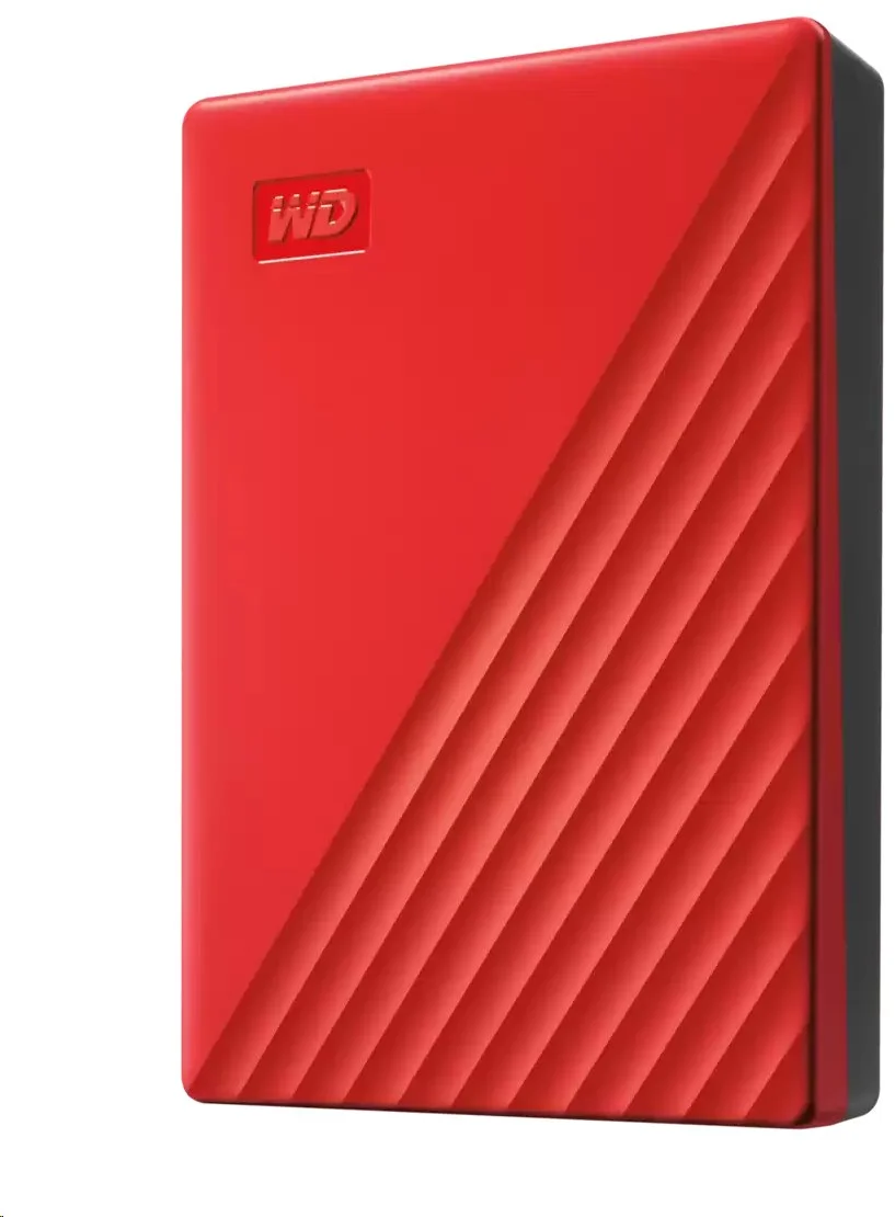 WD My Passport Portable 4TB červený