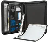 WEDO Spisovka, kombinácia kože/tkanina, zips 585001