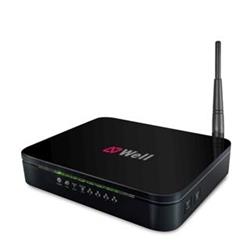 Well WRC5000N, WiFi router/GW/AP/klient/WDS/repeater,150Mb, 4xLAN, 1xWAN, 1xSMA 3dBi externí anténa
