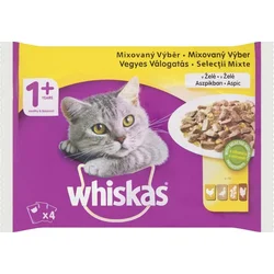 Whiskas kapsička Drůbeží výběr v želé 4pack 4x 100g