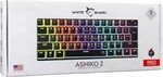 White Shark ASHIKO 2, čierna (US + červené spínače)