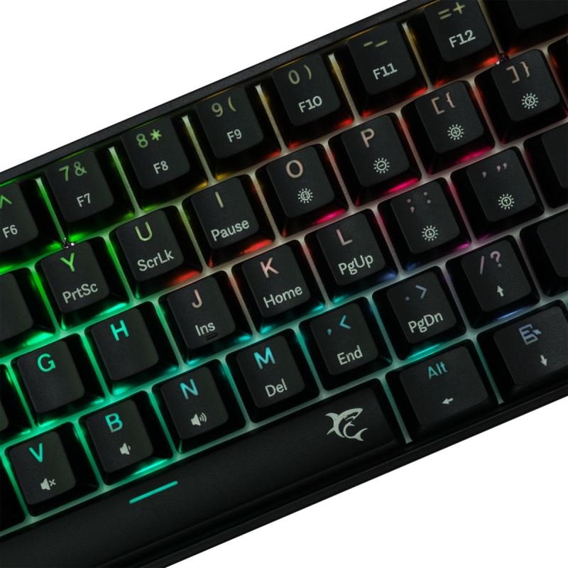 White Shark SHINOBI 2, černá (US + hnědé switche)
