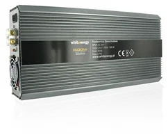 Whitenergy měnič napětí DC/AC 24V / 230V, 1500W, 2 zásuvky